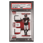 
Bijan Robinson PSA 8 2023 Panini National Treasures Rookie Dual Materials - Purple Rookie RC