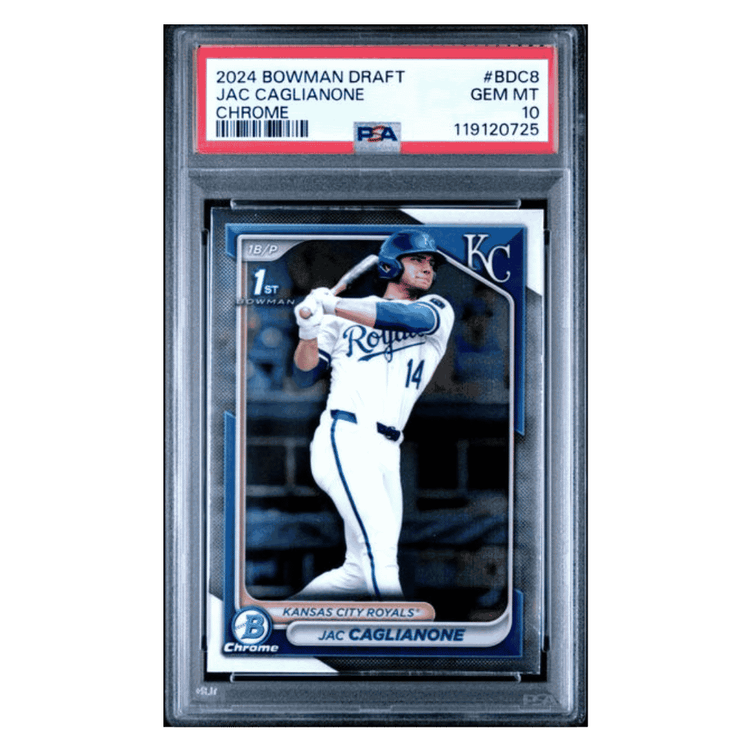 Jac Caglianone PSA 10 2024 Bowman Draft Chrome Card #BDC8