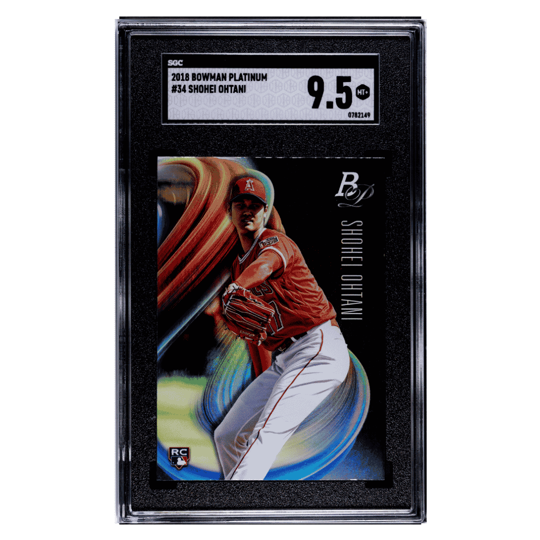 Shohei Ohtani SGC 9.5 2018 Bowman Platinum Rookie RC Card #34