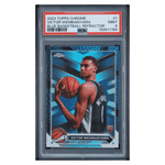 
Victor Wembanyama PSA 9 2023 Topps Chrome Blue Basketball Refractor Rookie RC Card