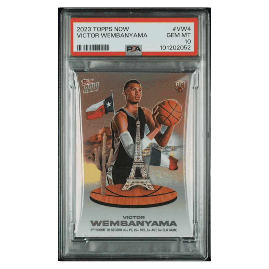 Victor Wembanyama PSA 10 2023 Topps Now Rookie RC Card #VW4