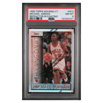 
Michael Jordan PSA 8 1996 Topps Holding Court Refractor with Coating Card