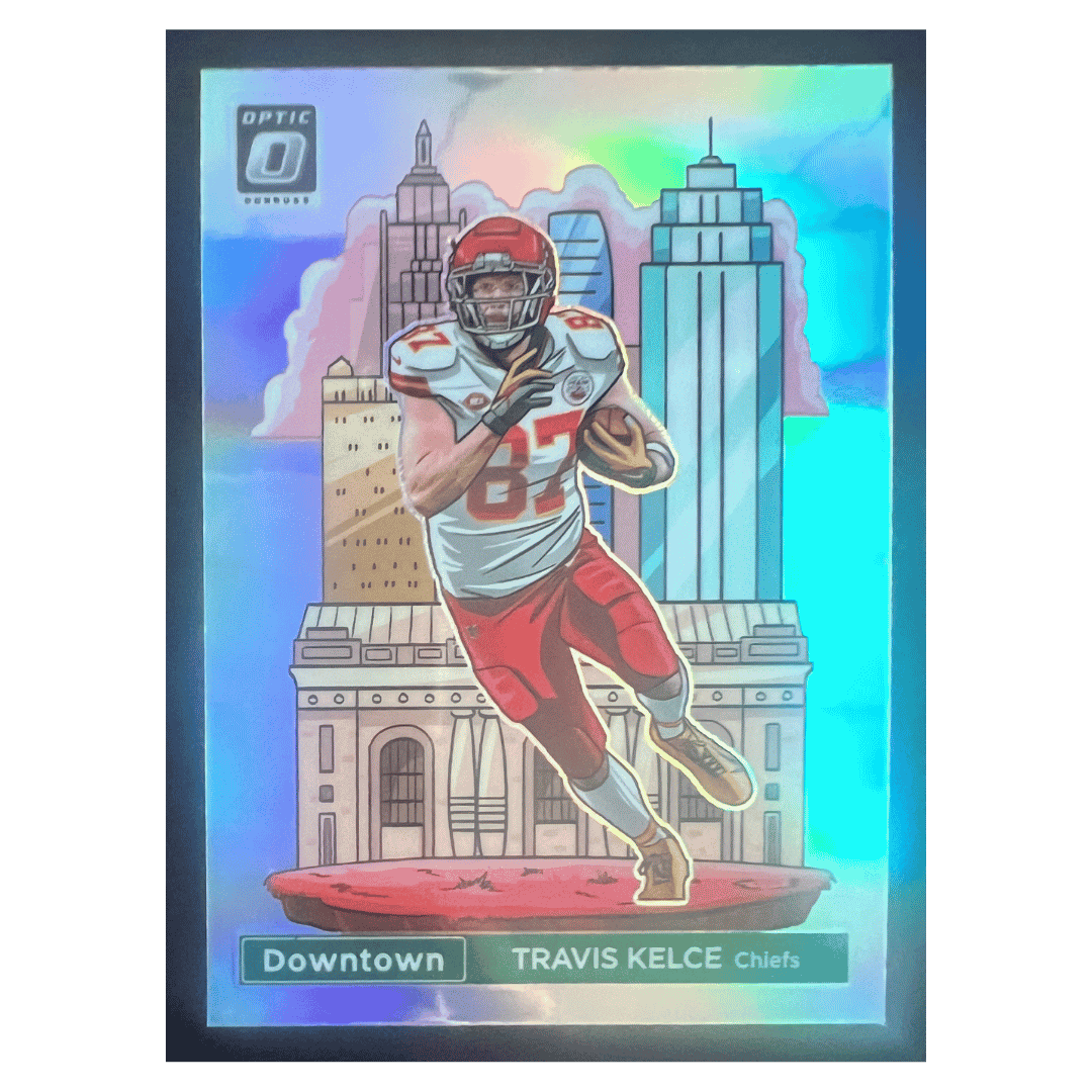 Travis Kelce 2024 Panini Donruss Optic Downtown Card #7
