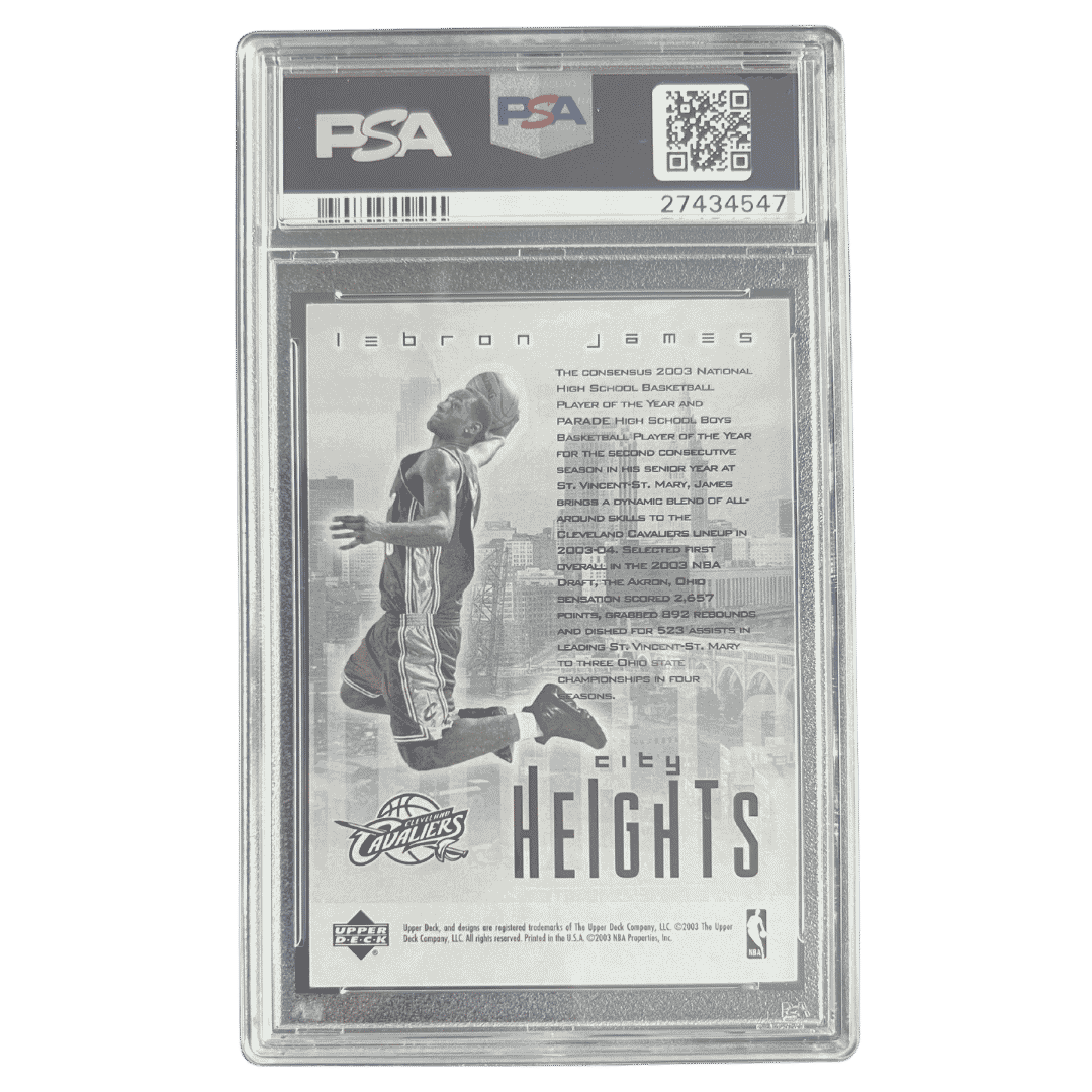 LeBron James PSA 10 2003 Upper Deck Redemption Special Card