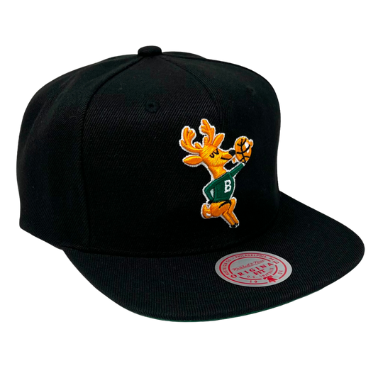 Milwaukee Bucks Mitchell and Ness Core Basic Snapback Hat