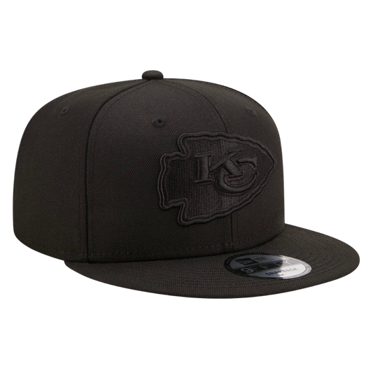 Kansas City Chiefs Black on Black 9FIFTY Snapback Hat