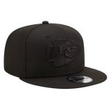 Kansas City Chiefs Black on Black New Era 9FIFTY Adjustable Snapback Hat