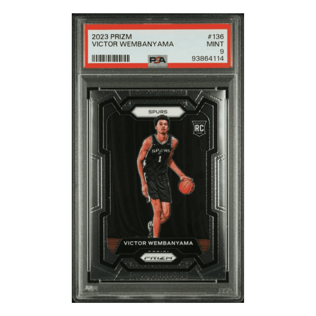 Victor Wembanyama PSA 9 2023 Panini Prizm Rookie RC Card #136