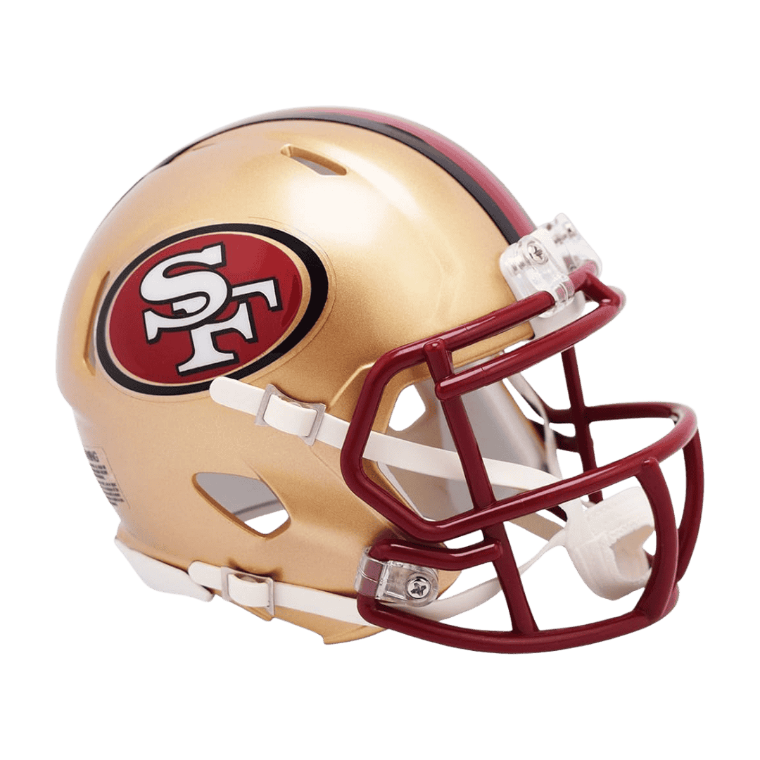 San Francisco 49ers 1996-2008 Throwback Speed Riddell Mini Football Helmet