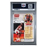 Michael Jordan PSA 6.5 1997 Topps Stadium Club Hardcourt Heroics Card #H1