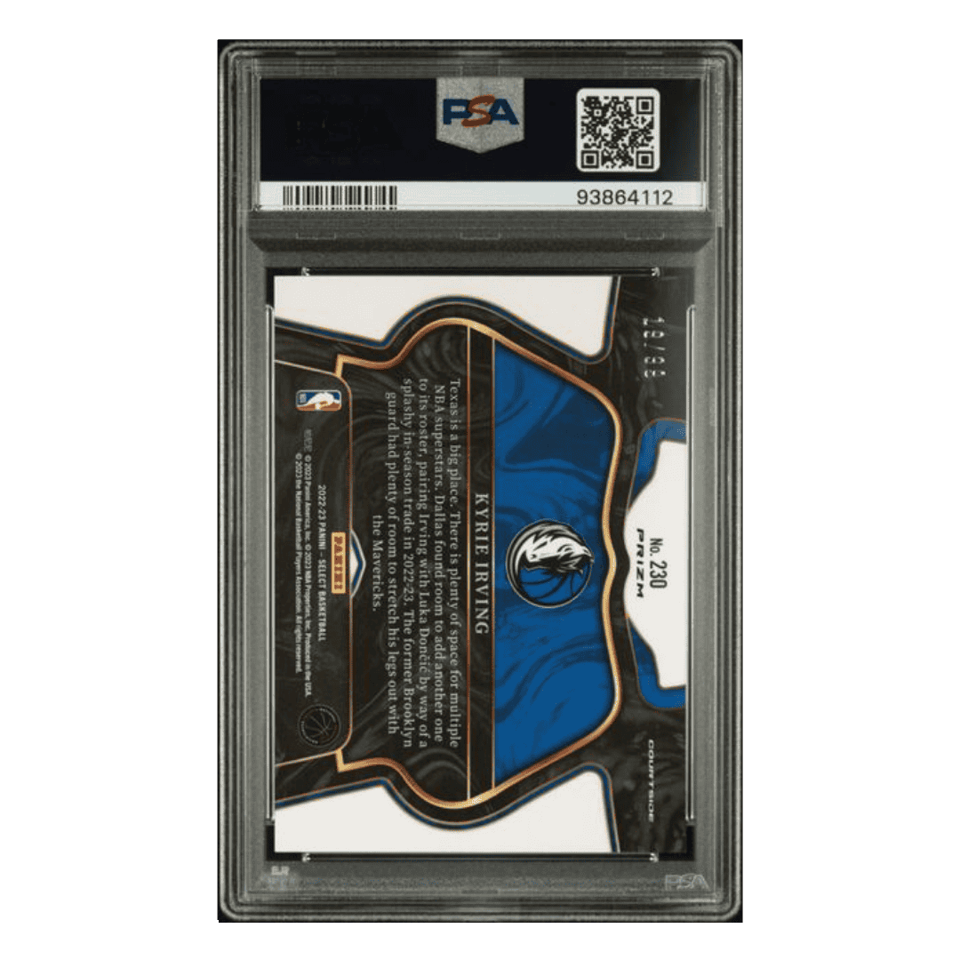 Kyrie Irving PSA 10 2022 Panini Select Light Blue Disco Card #230