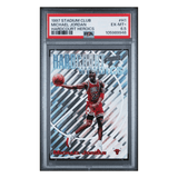 Michael Jordan PSA 6.5 1997 Topps Stadium Club Hardcourt Heroics Card #H1