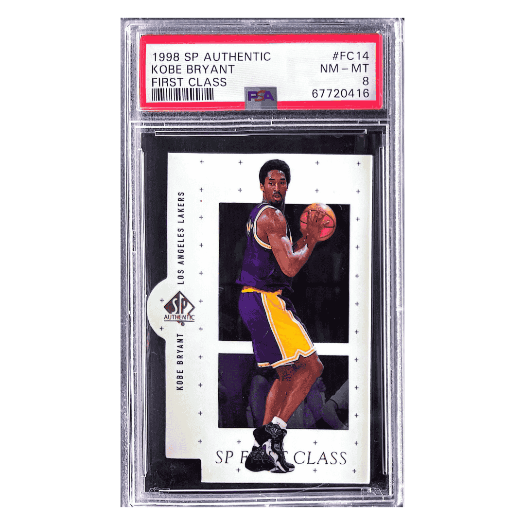 Kobe Bryant PSA 8 1998 Upper Deck SP Authentic First Class Card #FC14