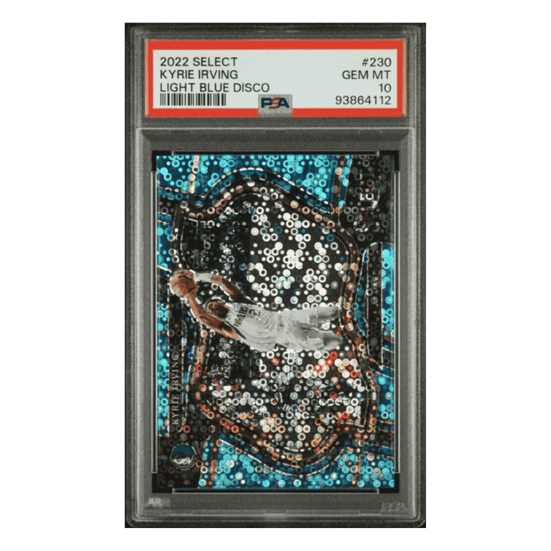 Kyrie Irving PSA 10 2022 Panini Select Light Blue Disco Card #230