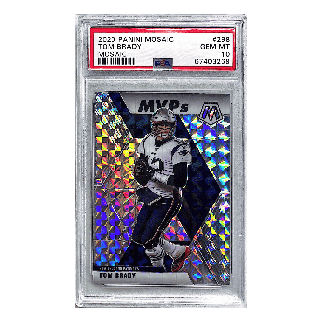 Tom Brady PSA 10 2020 Panini Mosaic Card #298