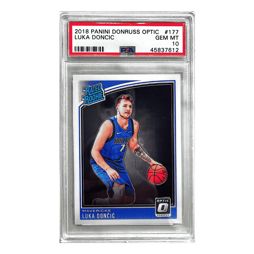 Luka Doncic PSA 10 2018 Panini Donruss Optic Rated Rookie Card #177