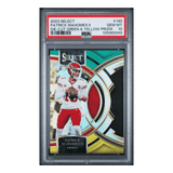 Patrick Mahomes PSA 10 2023 Panini Select Die Cut Green & Yellow Prizm Card #140