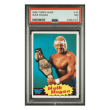 Hulk Hogan PSA 7 1985 Topps WWF Card #16