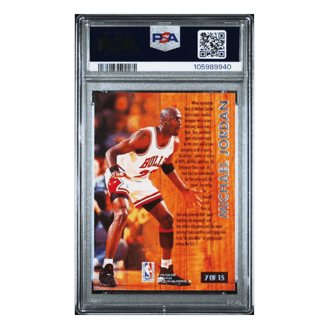 Michael Jordan PSA 9 1993-94 Fleer Ultra Famous Nicknames #d/15 Card #7