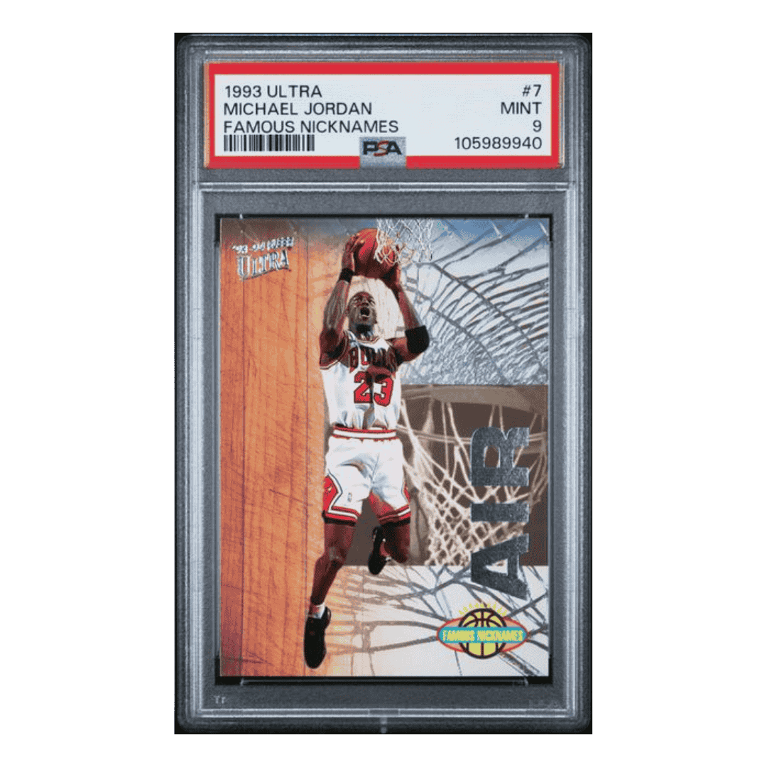 Michael Jordan PSA 9 1993-94 Fleer Ultra Famous Nicknames #d/15 Card #7