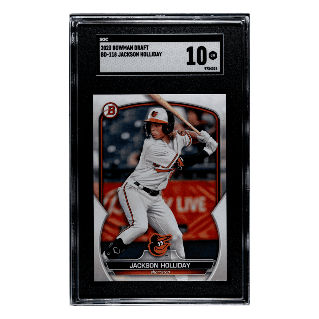Jackson Holliday SGC 10 2023 Topps Bowman Draft Card #BD-118