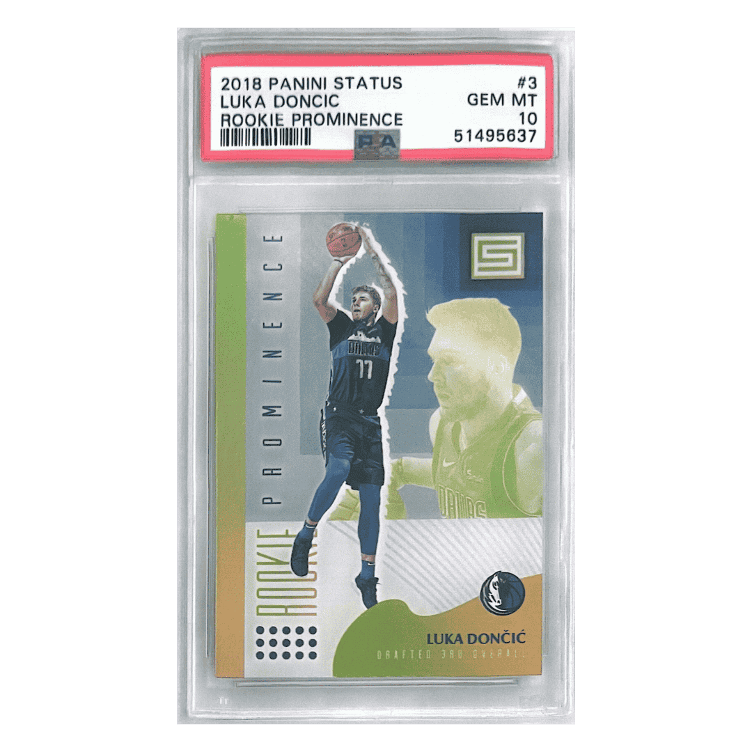 Luka Doncic PSA 10 2018 Panini Status Rookie Prominence Card #3