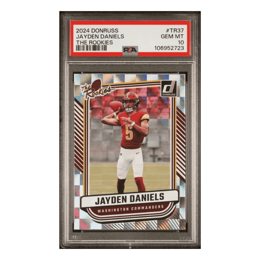 Jayden Daniels PSA 10 2024 Panini Donruss The Rookies Card #TR37