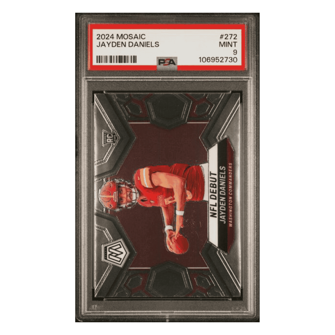 Jayden Daniels PSA 9 2024 Panini Mosaic Rookie RC Card #272