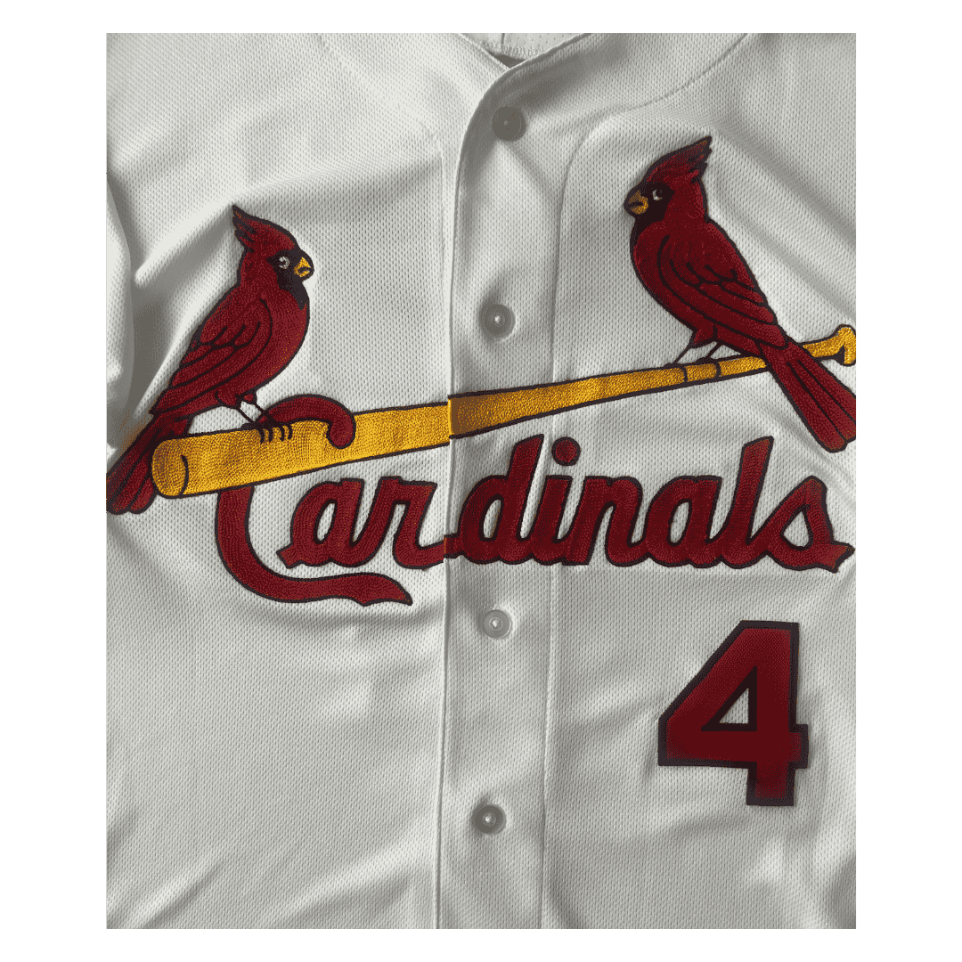 Yadier Molina St Louis Cardinals Autographed Authentic Flex Base Majestic Jersey with Patches- JSA COA