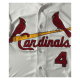 Yadier Molina St Louis Cardinals Autographed Authentic Flex Base Majestic Jersey with Patches- JSA COA