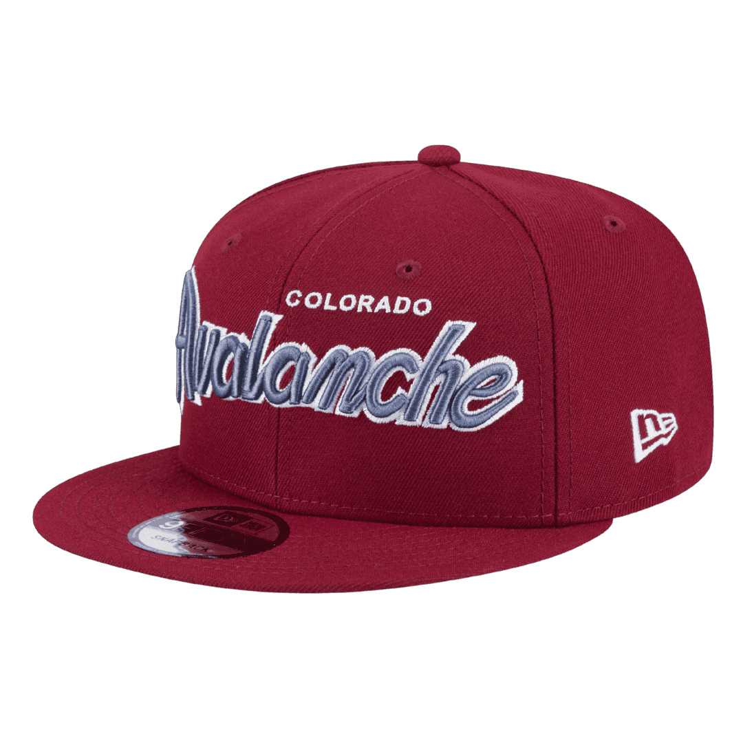 Colorado Avalanche Script New Era Maroon 9FIFTY Adjustable Snapback Hat