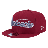 Colorado Avalanche Script New Era Maroon 9FIFTY Adjustable Snapback Hat