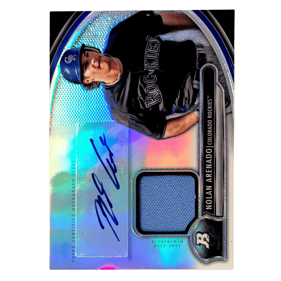 Nolan Arenado 2013 Bowman Platinum Patch Auto Refractor Card #AR-NA