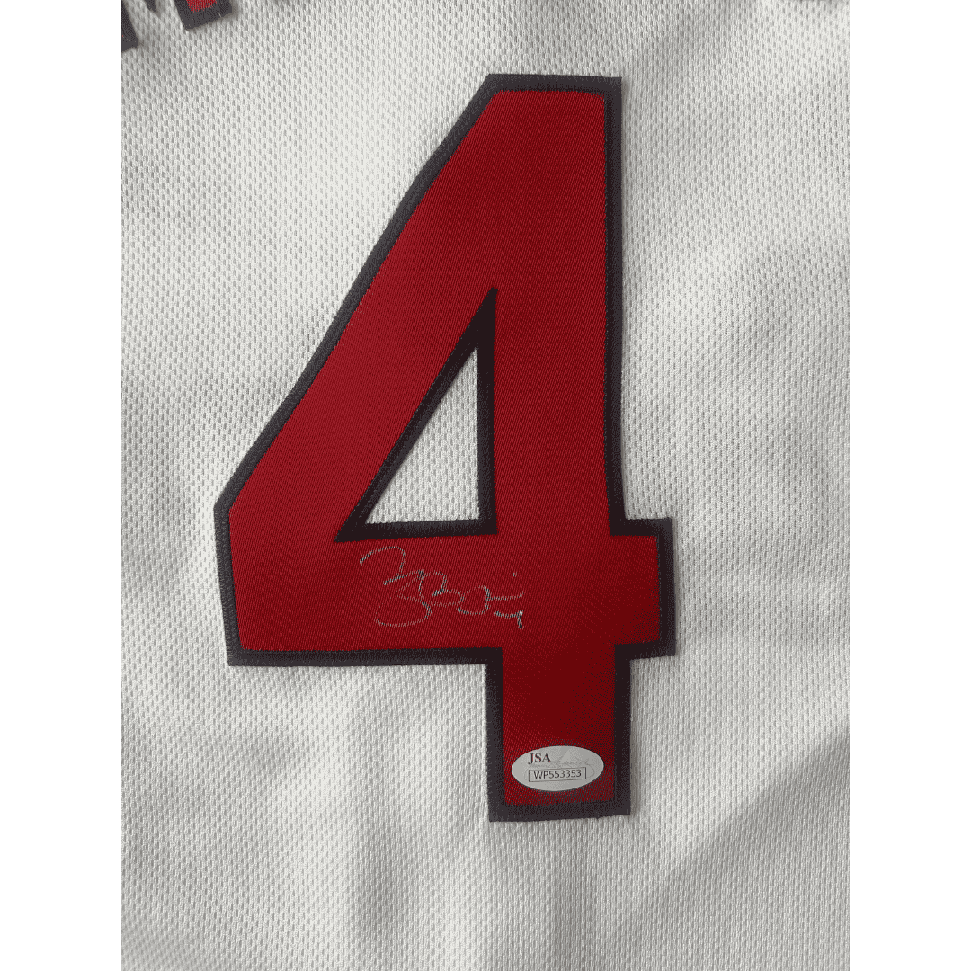 Yadier Molina St Louis Cardinals Autographed Authentic Flex Base Majestic Jersey with Patches- JSA COA