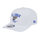St Louis Blues New Era White 9SEVENTY Stretch-Snap Hat