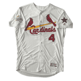 Yadier Molina St Louis Cardinals Autographed Authentic Flex Base Majestic Jersey with Patches- JSA COA