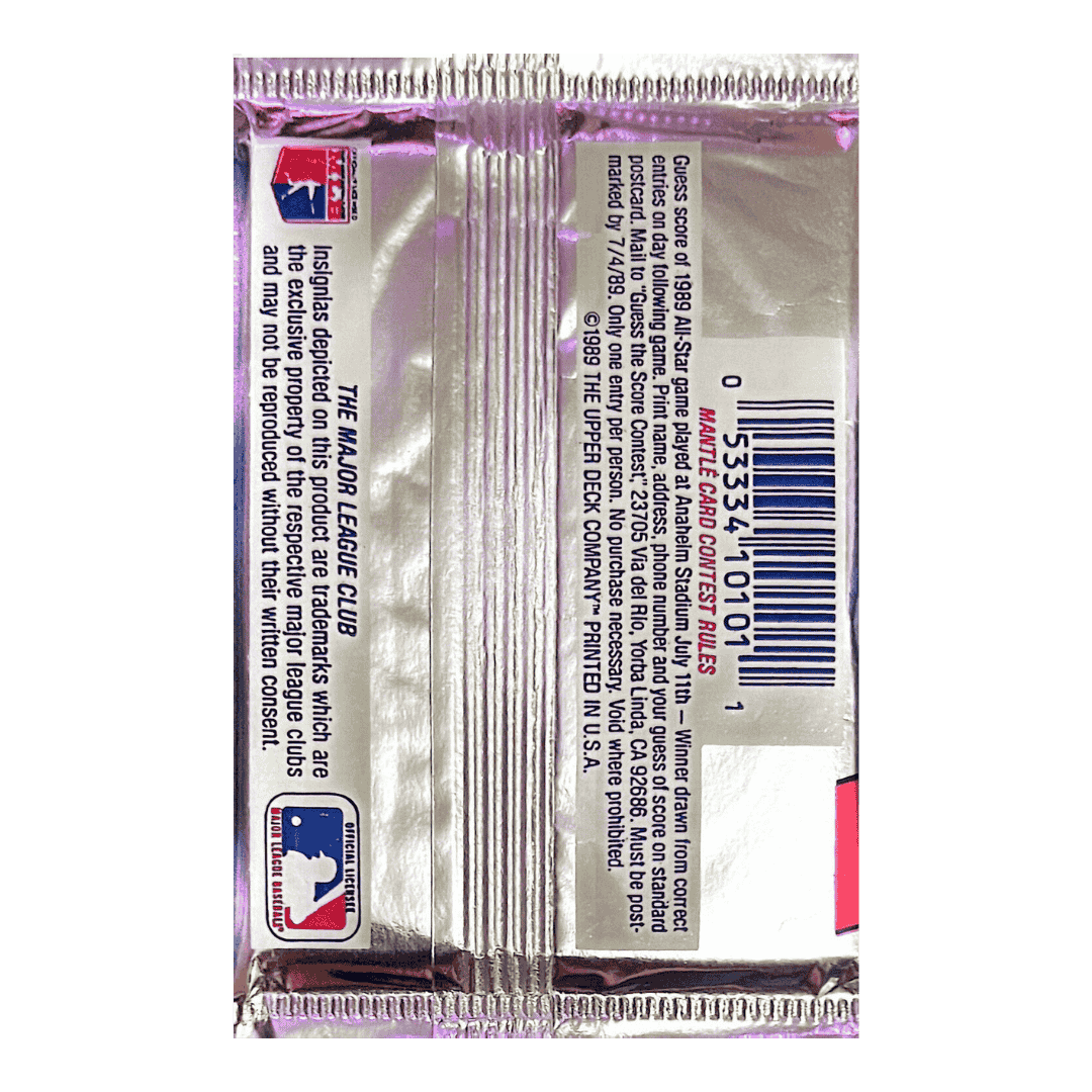 1989 Upper Deck Collector's Choice Baseball Edition - Single Pack
