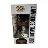 Lawrence Taylor New York Giants Autographed Funko Pop with Inscription - Beckett COA