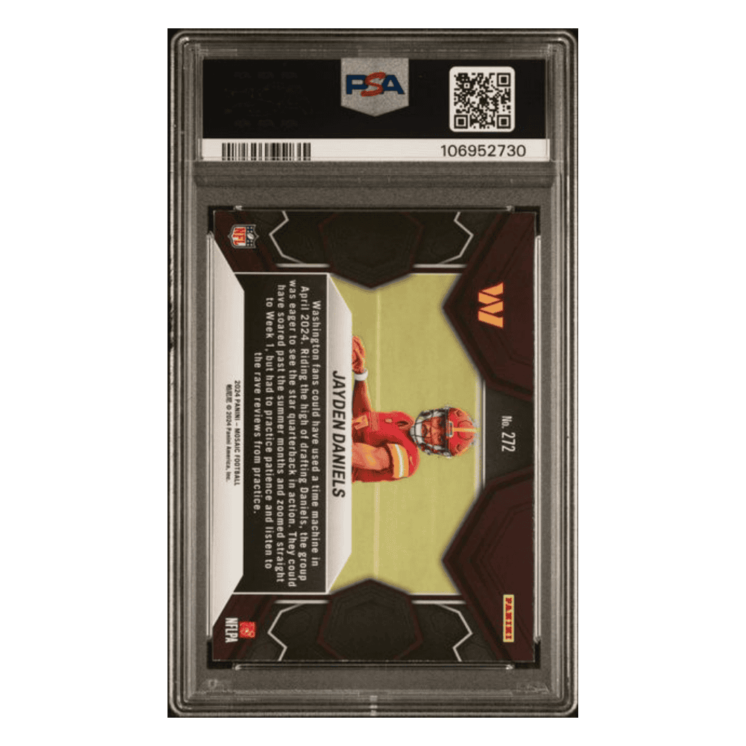 Jayden Daniels PSA 9 2024 Panini Mosaic Rookie RC Card #272