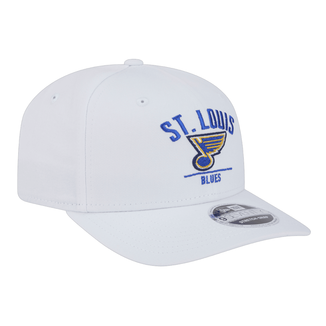St Louis Blues New Era White 9SEVENTY Stretch-Snap Hat