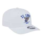 St Louis Blues New Era White 9SEVENTY Stretch-Snap Hat