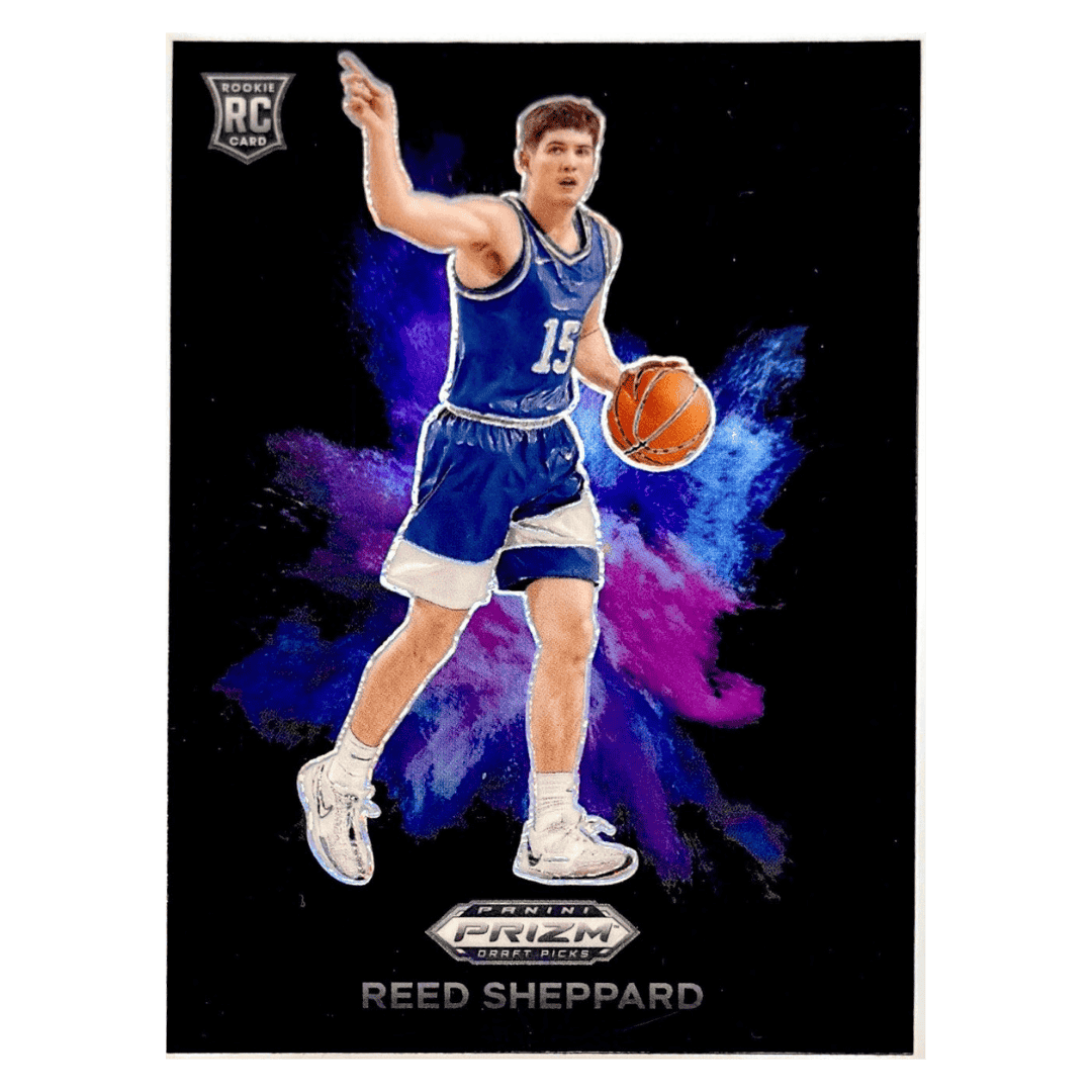 Reed Sheppard 2024 Panini Prizm Draft Picks Black Color Blast SSP Rookie RC Card #3