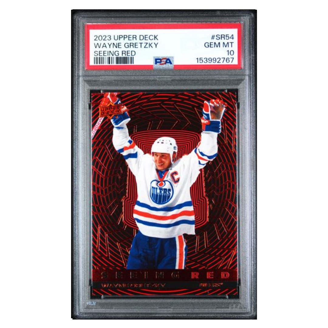 Wayne Gretzky PSA 10 2023 Upper Deck Seeing Red Card #SR54