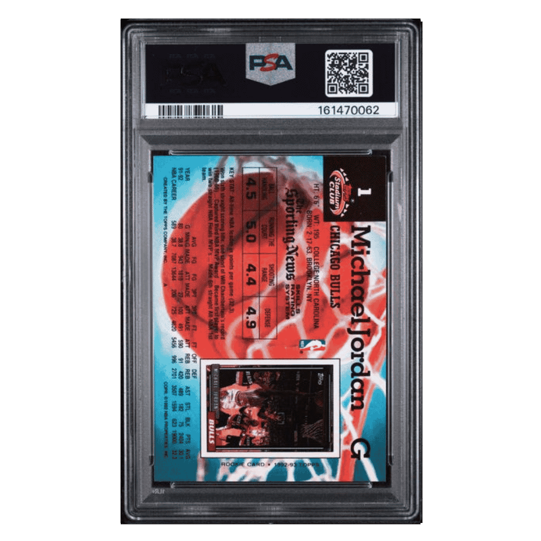Michael Jordan PSA 9 1992 Stadium Club Card #1