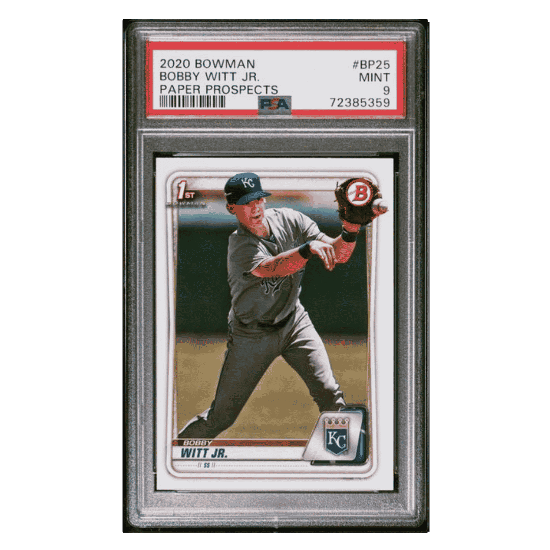 Bobby Witt Jr PSA 9 2020 Bowman Paper Prospects Card #BP25