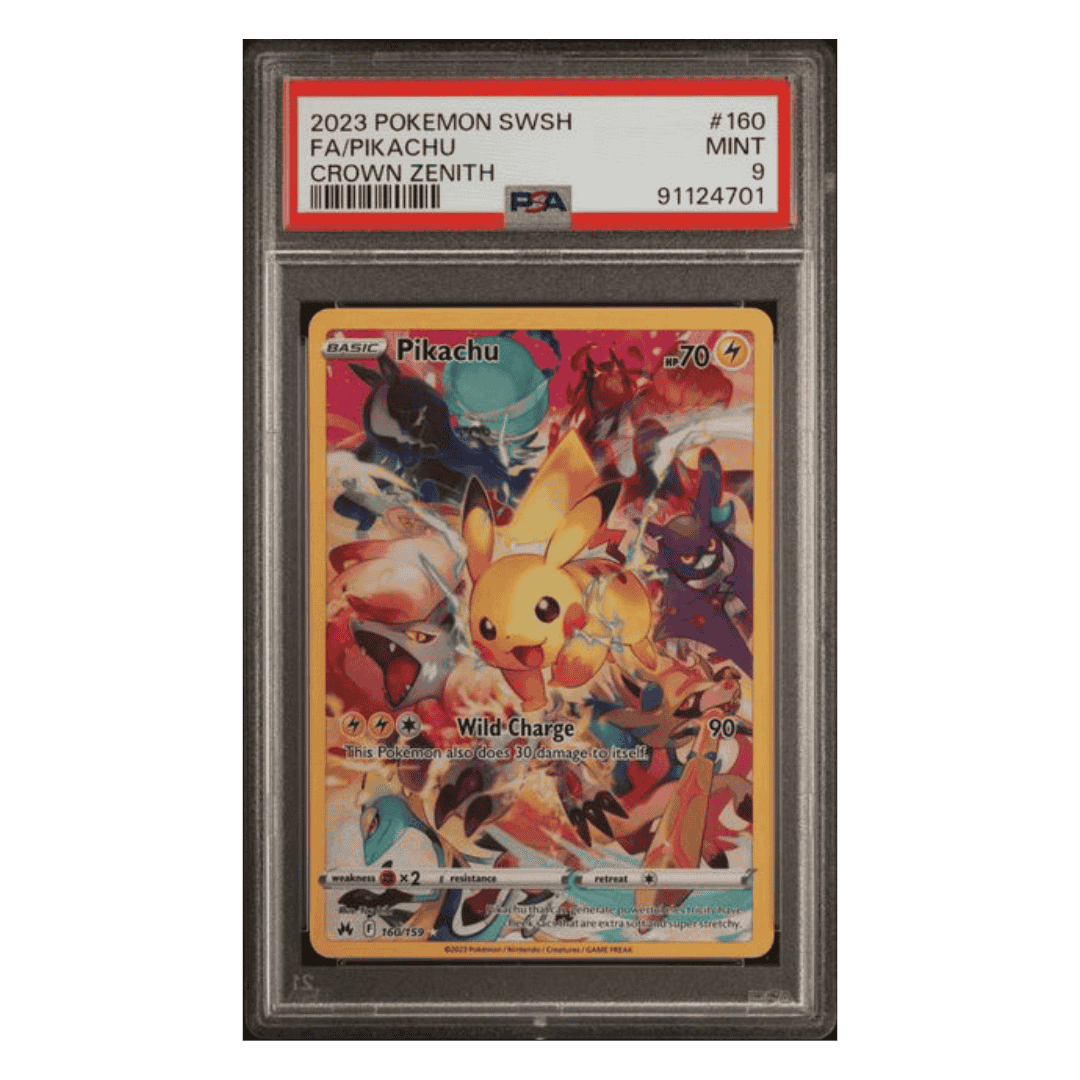 Pikachu PSA 9 2023 Pokemon Sword and Shield Crown Zenith Card #160