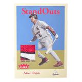 Albert Pujols 2005 Fleer Tradition StandOuts 3 Color Jersey Patch Swatch #d /50 Card #SO-AP