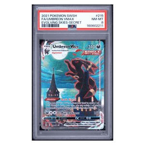 Umbreon VMAX PSA 8 2021 Pokemon Sword & Shield Evolving Skies - Secret Full Art Card #215