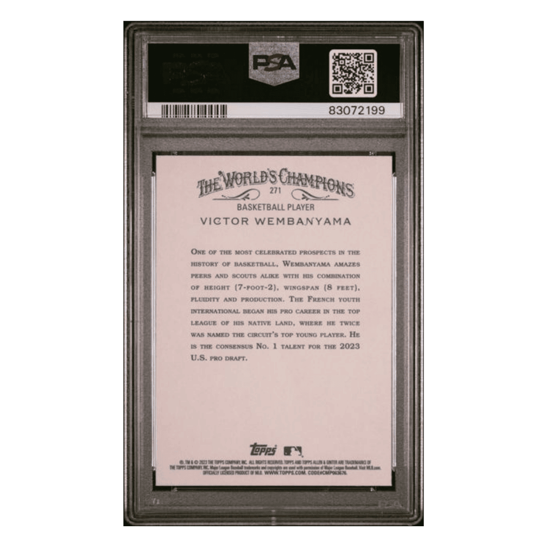 Victor Wembanyama PSA 10 2023 Topps Allen & Ginter Card #271