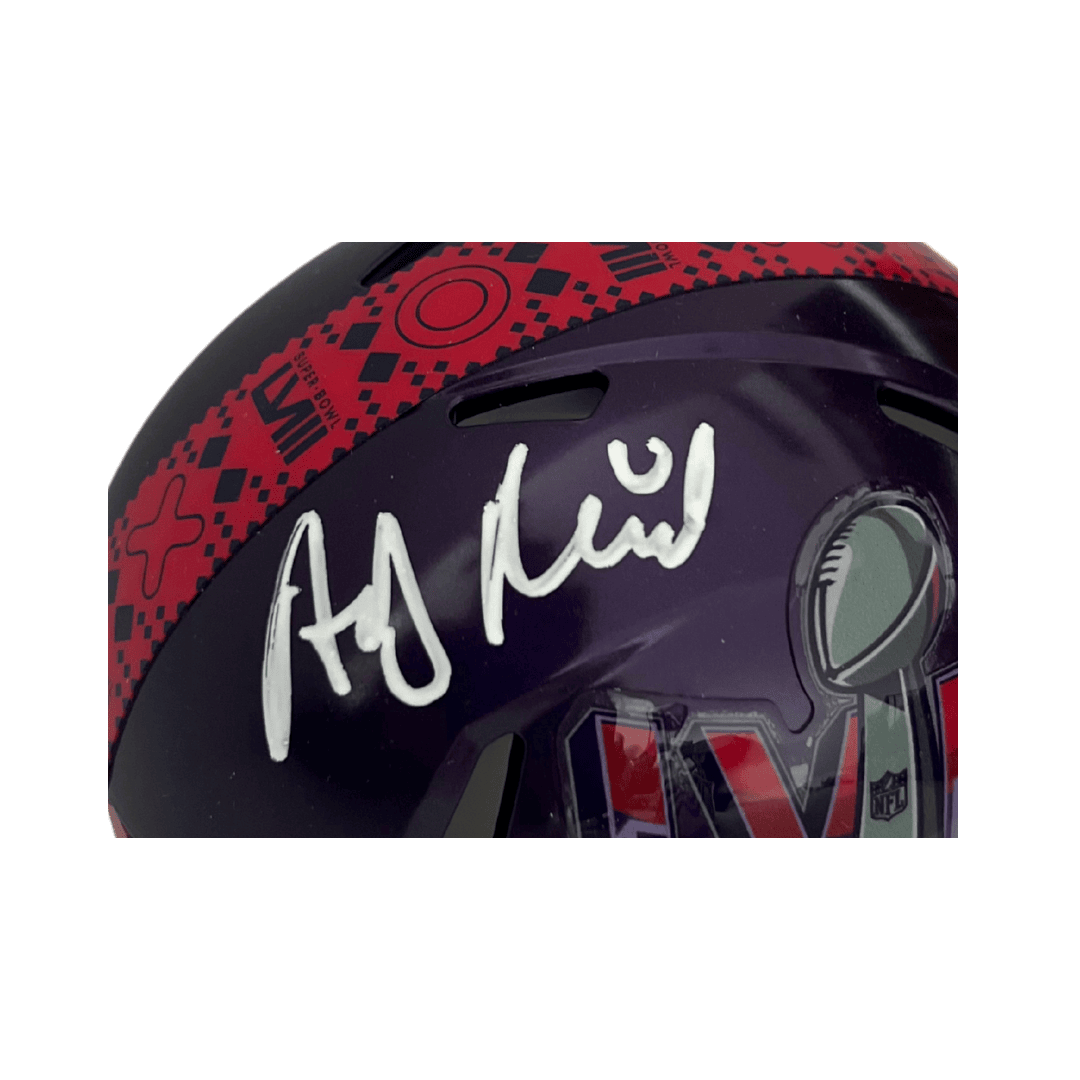 Andy Reid Kansas City Chiefs Autographed Super Bowl LVIII Mini Replica Helmet - Beckett COA